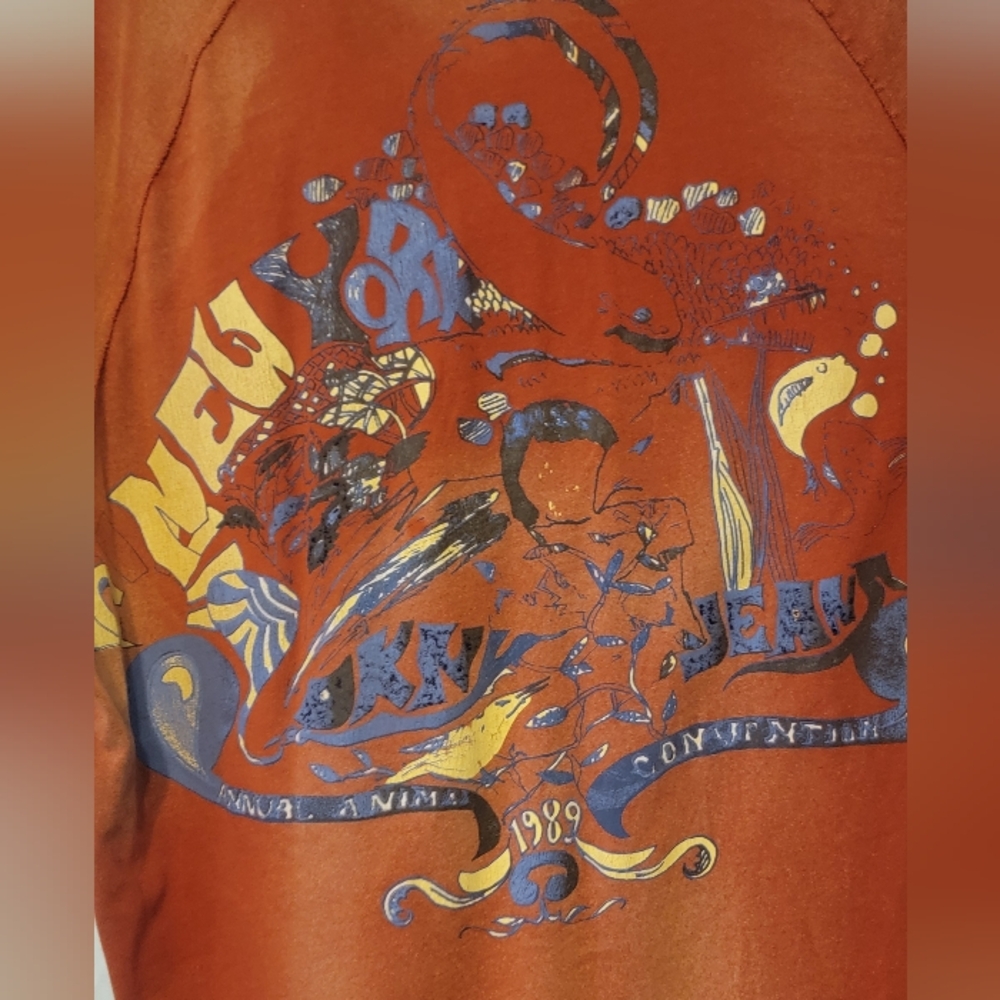 VTG DKNY Ombre Graphic Shirt Mens XL New York Annual Animal Convention 1989 Y2K - Picture 4 of 11